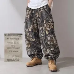 90s USA製 MOSSY OAK リアルツリーカーゴパンツ 迷彩 極太XL