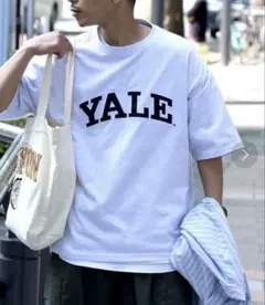 カレッジプリントTシャツ　YALE グレー