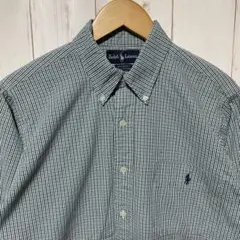 ラルフローレン BIG SHIRT 刺繍ロゴ ボタンダウン 長袖 シャツ