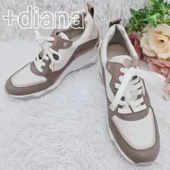 ✨️極美品✨️+diana 美脚 ヒールアップ スニーカー 23.5cm 軽量