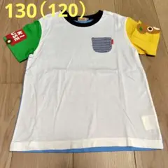 比較的美品・ミキハウス　プッチー　車　半袖Tシャツ　130（120）