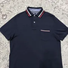 TOMMY HILFIGER ポロシャツ ネイビー 半袖 トミーヒルフィガー