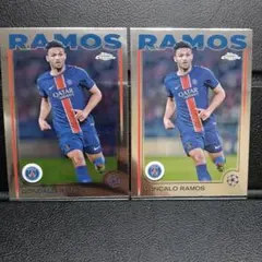 Topps Chrome ゴンサロ・ラモス サッカーカード 2枚