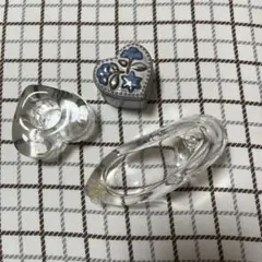 雑貨3点セット　ハートの小物入れ　キャンドル立て　ガラスの靴