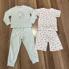 GU パジャマセット 130と半袖パジャマ130