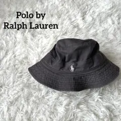ポロバイラルフローレン バケットハット チャコールグレー フェード M POLO