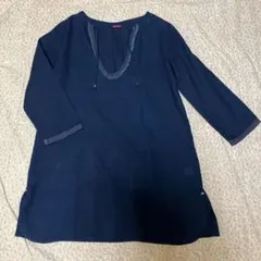 ✨パラスパレス インディゴプルオバーロングシャツのサムネイル