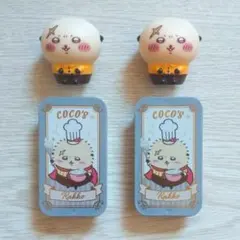 ちいかわ ココス ラッコ スライドケース ソフビ人形 4個セット 内田雄馬