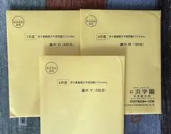 原本　未使用　浜学園　灘中　ミラクルWEB Ⅴ〜Ⅶ 3回分　算国理　まとめて