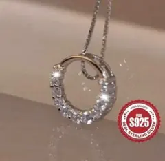 S925 シルバー サークル ネックレスのサムネイル