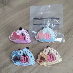 ディズニー 40周年記念 ピンバッジ 4個セット　東京ディズニーランド