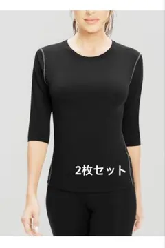 七分袖　インナーシャツ　2枚セット