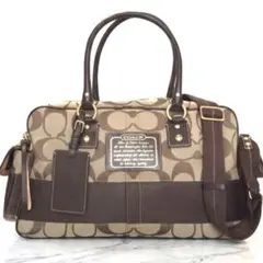 ❣️COACH❣️シグネチャー 柄 2wayボストンバッグ 旅行用バッグ 4253