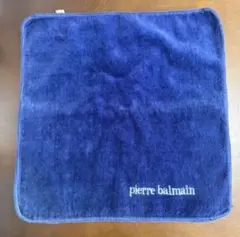 ピエール・バルマン pierre balmain ネイビー タオルハンカチ