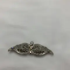 ヴィンテージ風カラーストーン付きブローチ