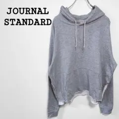 ジャーナルスタンダード【F】切りっぱなしパーカー グレー系 コットン100%