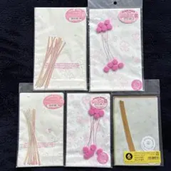 クリアパック　ラッピング袋　おすそわけ袋　クローバー　まとめ売り　5袋