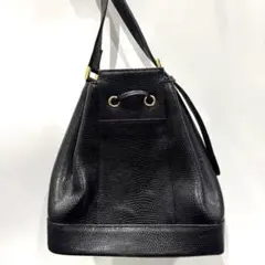 Ungaro ブラック 巾着型ショルダーバッグ