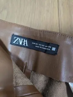 ZARA ブラウン ダブルボタンショートパンツ XS