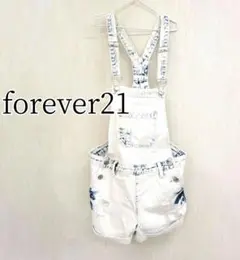 ま*き様 フォーエバー21 タイダイ染め　ショートパンツオールインワン　サロペッ