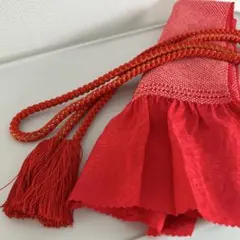 帯揚げと帯締めのセット　赤