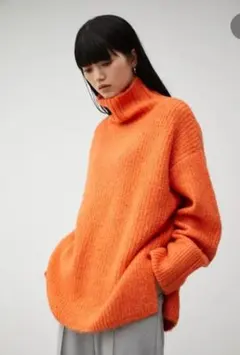 AZUL by moussy タートルネック ニット