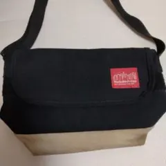 Manhattan Portage ショルダーバッグ 黒/ベージュ