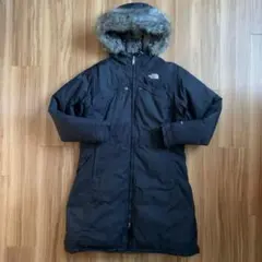 USA企画_XXLノースフェイスレディースハイベントブラック黒ロングダウンコート