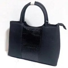 フォーマルバッグ ハンドバッグ ブラック おしゃれ 軽量 冠婚葬祭 お受験