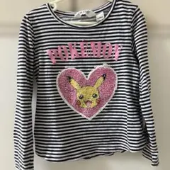 ⭐︎タイムセール⭐︎H&M ポケモン ストライプ 長袖カットソー 4-6Y