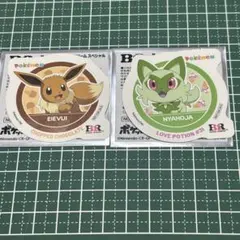 サーティワン ポケモンステッカー イーブイ ニャオハ 2種セットのサムネイル
