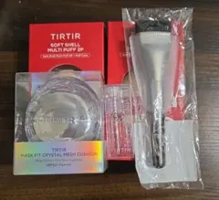 【新品】TIRTIRファンデーションミニ21　パフ4個　ブラシ、プランパーおまけのサムネイル