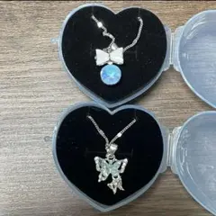 ミルキーネックレス ホワイトリボン バタフライ ガチャガチャ yell エール