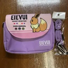 ☆ポケモン　イーブイ　ショルダーバッグ　紫　スマホショルダー☆