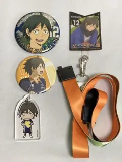 ハイキュー!! 山口忠 缶バッジ スマホストラップ アクリルプレート