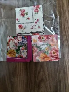 ◆新品 未使用 ◆ブランド ハンカチ 3枚セット