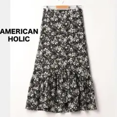 【AMERICAN HOLIC】前釦 ティアード スカート