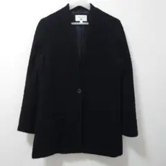 UNIQLO CARINE ROITFELD ノーカラージャケット ブラック