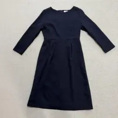 PLST 濃紺ワンピース　膝丈　サイズS