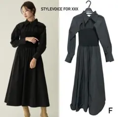 ★値下げしました★Stylevoiceforxxxリブニットドッキングワンピース