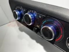 001ライズA200系アルミエアコンダイヤルブルー青交換式パーツリングイルミのサムネイル