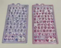 ボンボンドロップシール えいもじ　ピンク　パープル