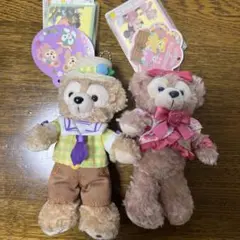 ダッフィー & シェリーメイ ストラップ付きぬいぐるみ