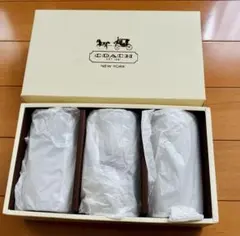 未使用　COACHコーチ　グラス　タンブラー3個セット ロゴ入り