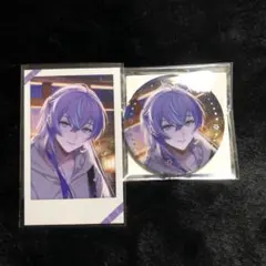 にじさんじ　星導ショウ　ウィンターデート 缶バッジ　チェキ