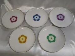 日本陶器 ノリタケ 花柄デザイン 小皿 ５枚セット ビンテージ