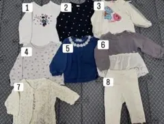 子供服　90cm まとめ売り　保育園　女の子　ロンT その他　春服