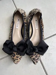 レオパード フラットシューズ