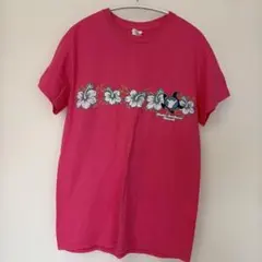 【Shaka Surfwear】Tシャツ ピンク S ハイビスカス anvilのサムネイル