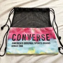 美品　【CONVERSE 】ナップザック タイダイ メッシュ　プールバックのサムネイル